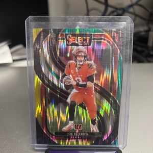 2024 Panini Joe Burrow Premier level shock Prizim